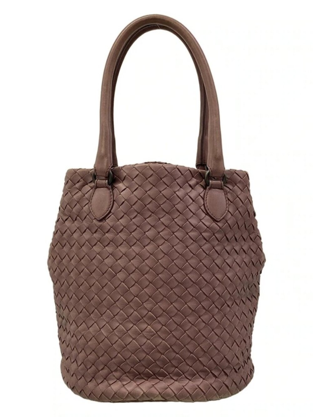 BOTTEGA VENETA Intrecciato 225166 Purple Leather Tote Bag